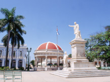 Parque Martí en el centro de la ciudad